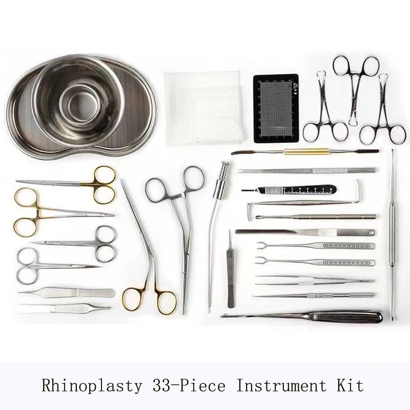 Nasenkorrektur instrument kit kosmetische kunststoff edelstahl stripper prothese platzierung zange nase instrument werkzeug