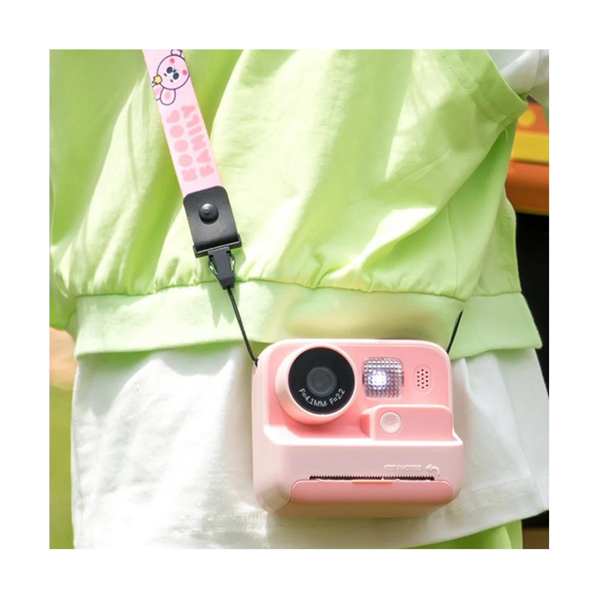 Children Instant Camera HD 1080P Video Photo Digital Print Dual Lens Photography with Print Paper Camera,Pink