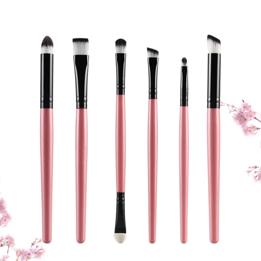 6pc Set Premium For Woman Set Brush Kit Professional Makeup Tools Professional Makeup Brush Pink Black