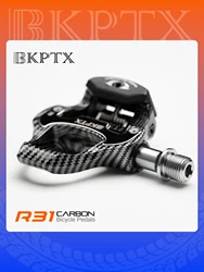 BKPTX R31 Road Bike Pedal Carbon Fiber Bearings Pedal For Look Keo Self-Locking Bicycle Pattern Ultra Light Professional Pedals