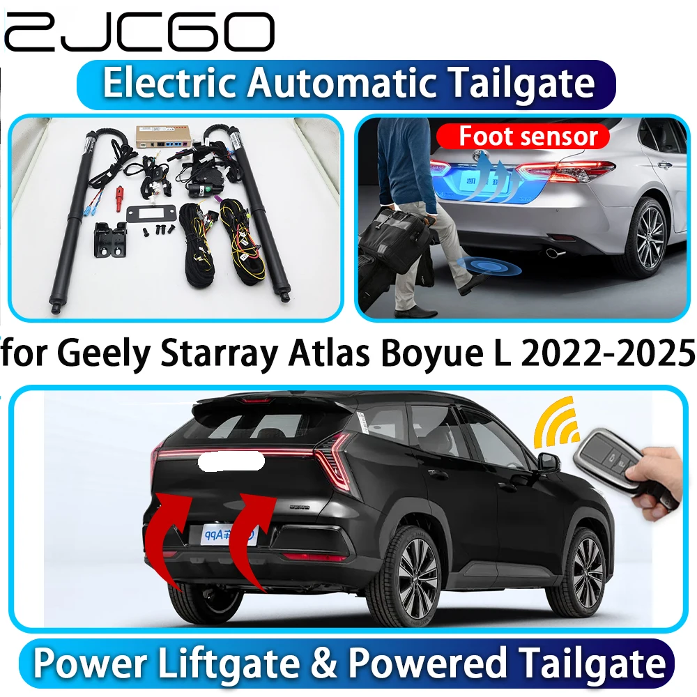

ZJCGO for Geely Starray Atlas Boyue L 2022-2025 OEM Automatic Power Liftgate Powered Tailgate Intelligent System Trunk Lift Kit