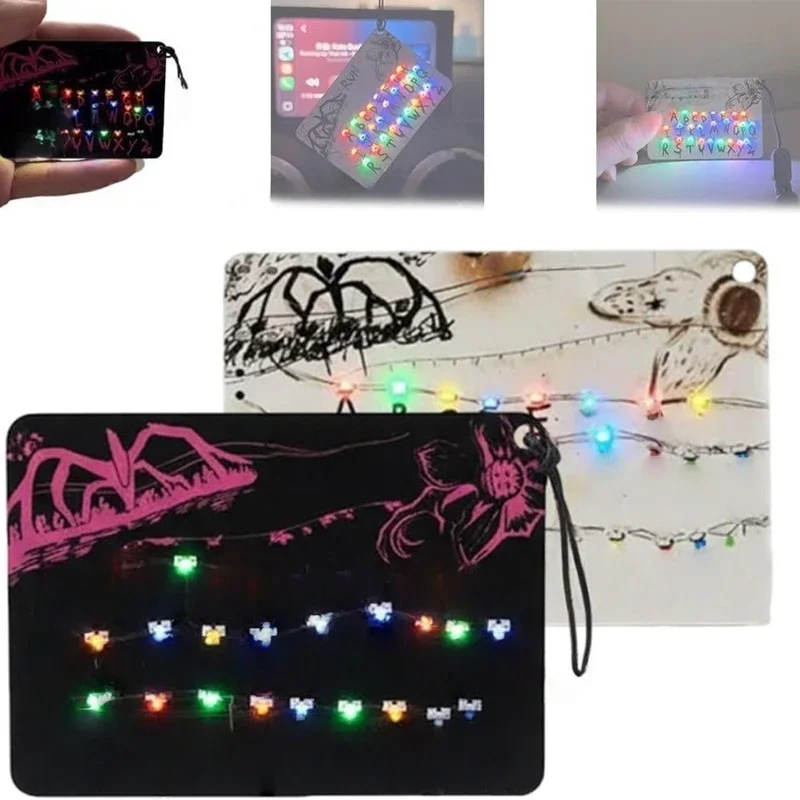 

Товары из фильма «Странные дела», портативный светильник-подвеска для карточек, 26, светильник с буквами, сумка, автомобильный шарм, товары в стиле аниме, праздничные подарки