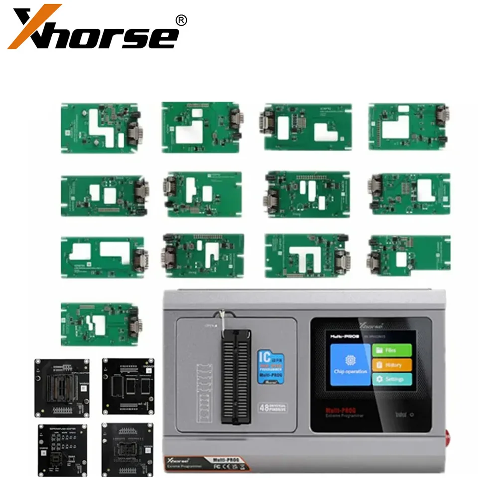 Xhorse Multi Prog Multi-Prog Programmer with MQB48 XDNPM3GL 13pcs Set Solder-Free Adapters