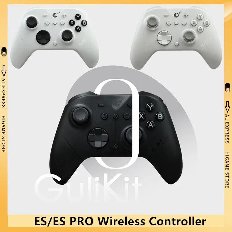 

Беспроводной контроллер Gulikit ES/ES PRO для Nintendo Switch 2, Bluetooth, для Windows, Android, игровые аксессуары iOs, черный/белый