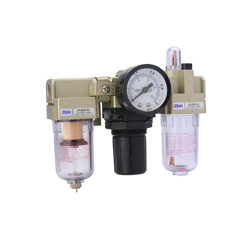 AC2000-02 G1/4'' Standard Type Air Source Treatment Unit Pneumatic Lubricator+Filter+Regulator
