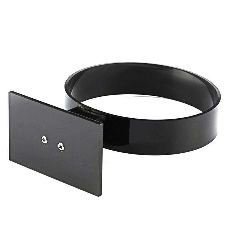 NEW-2X حامل عصابة رأس أكريليك، إكسسوارات للشعر، حامل عرض عصابة الرأس، حامل مجوهرات أسود