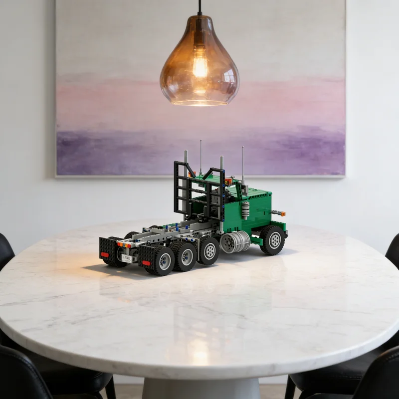 

882pcs MOC Peterbilt 379 EXHD Tri Axle Truck Technical Model Building Blocks Construction Toys Christmas Gifts Brick Kids Idea