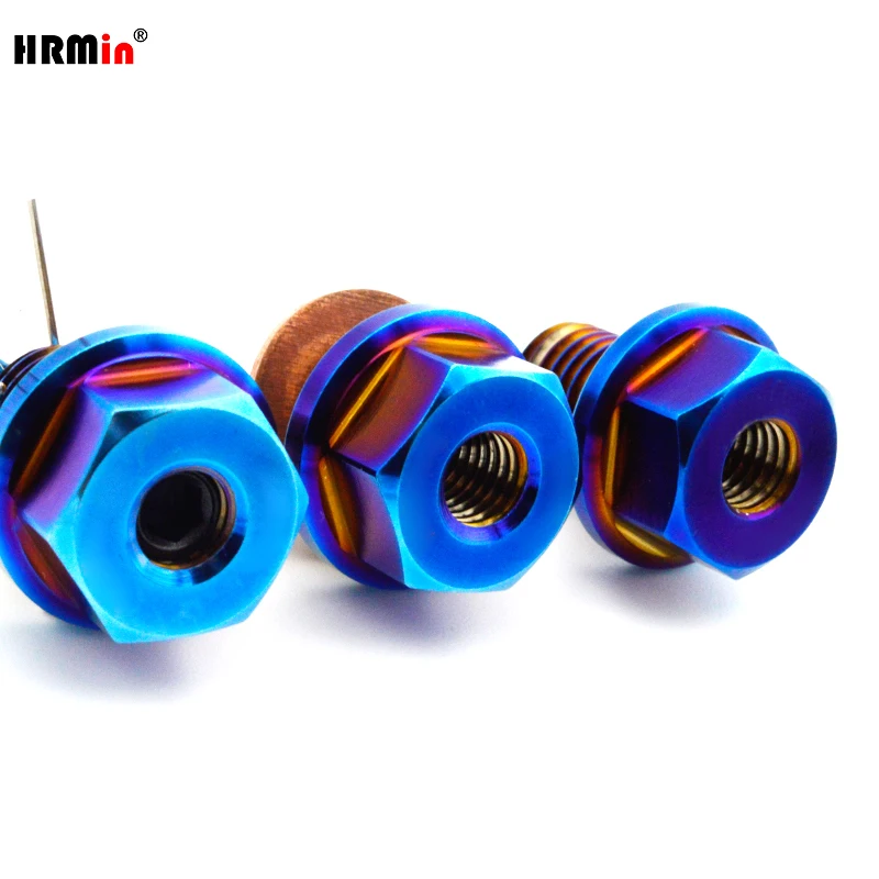 HRMin Factory High quality Gr.5 Titanium Alloy 10.9 grade Auto Engine Magnetic Oil Drain Plug 1ps M12*1.5mm For Benz BMW (E)MINI