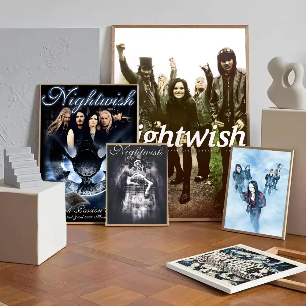 Opera metal band N-nightwishES Poster HD Self-Adhesive Wall Decor Home Office Dorm Bedroom & More Ideal Gift Choice