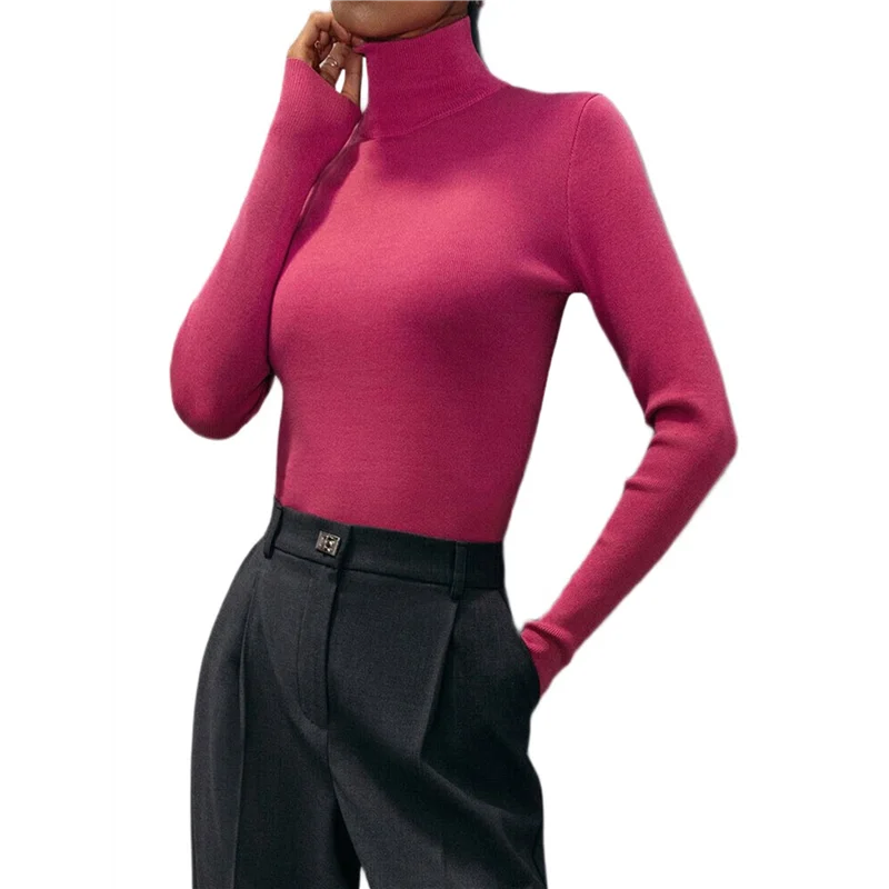 

CYGJ-Women's Long-Sleeved Shirt Autumn And Winter Fashion Basic Thermal Underwear Tops