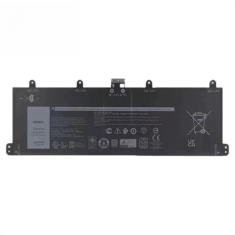 

For dell 7320 9f4fn 2vkw9 laptop battery 40wh 7.6v