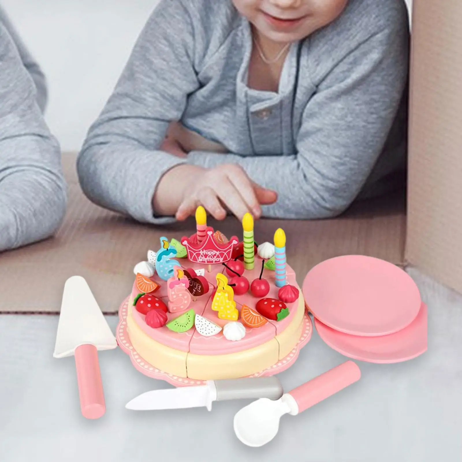 DIY Cutting Cake Birthday Cake Early Educational Toyseducational Learning Toys for Kids