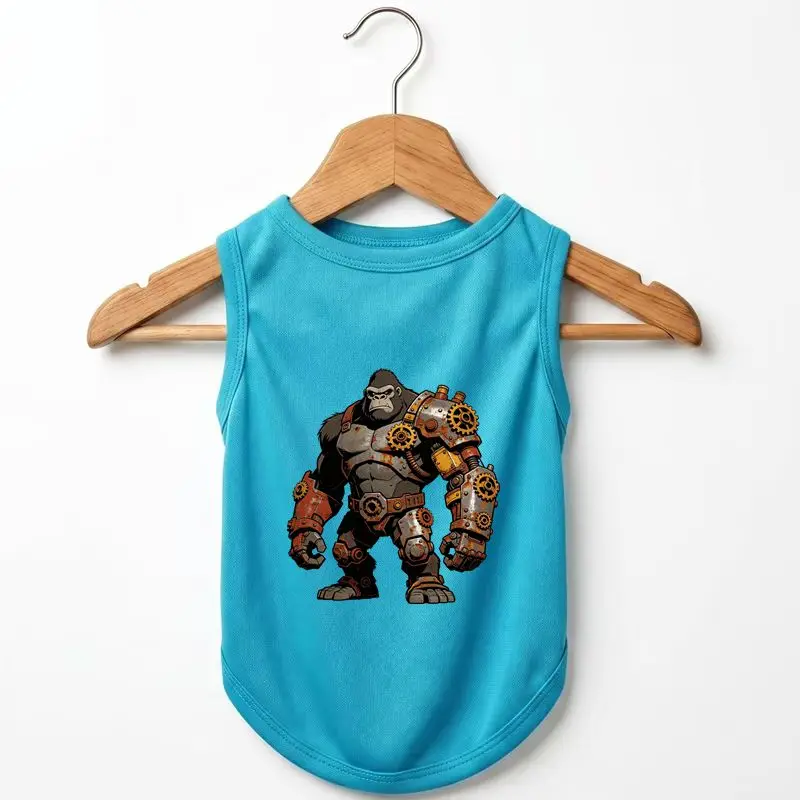 

Summer Dog Clothes, Refreshing Vest, Fierce Mech Gorilla