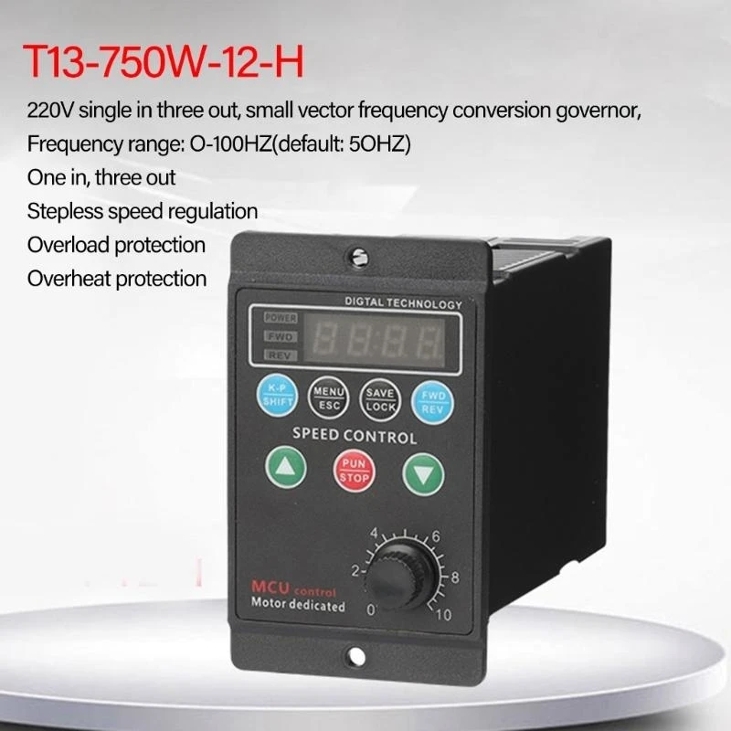 J0MB T13-750W-12-H 3-Phasen-Variable Frequenzantrieb 750W 4-stellige digitale Röhrchen-Display Industrial Equipment Speed