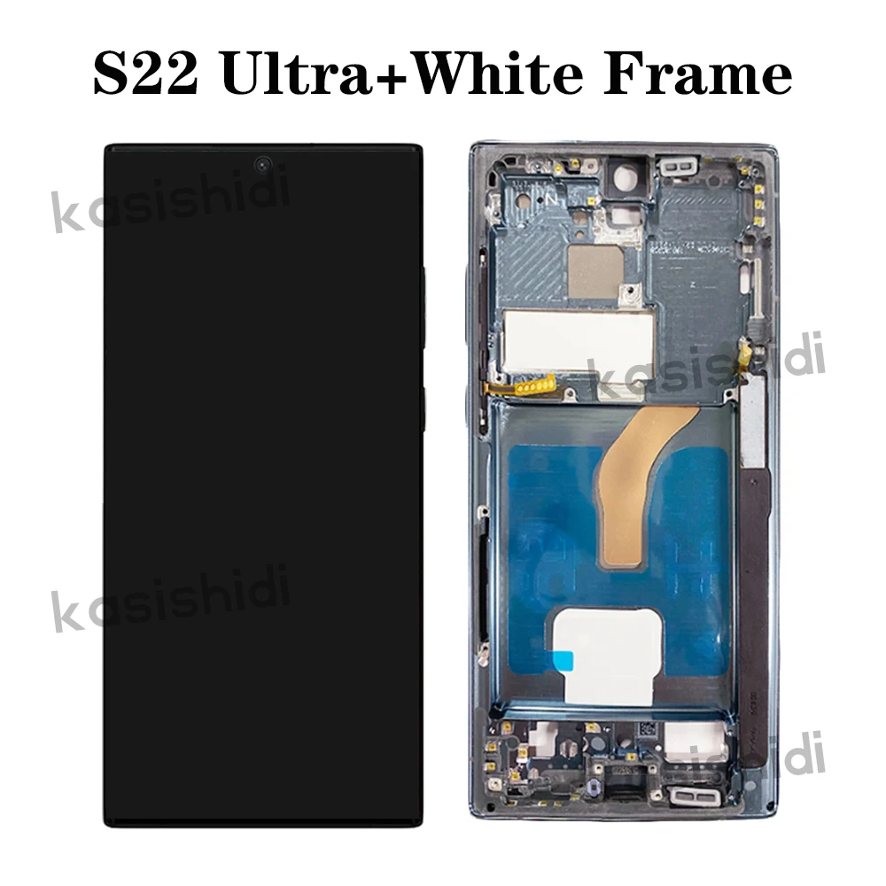 OLED For Samsung S22 Ultra Display Touch Screen Digitizer S22 Ultra LCD Displsy S908 S908B S908U Assembly Parts 100% Tested