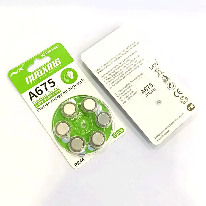 Батарейки для слухового аппарата 675A Батарея для слухового аппарата Цинково-воздушная батарея 675/A675 для слуховых аппаратов