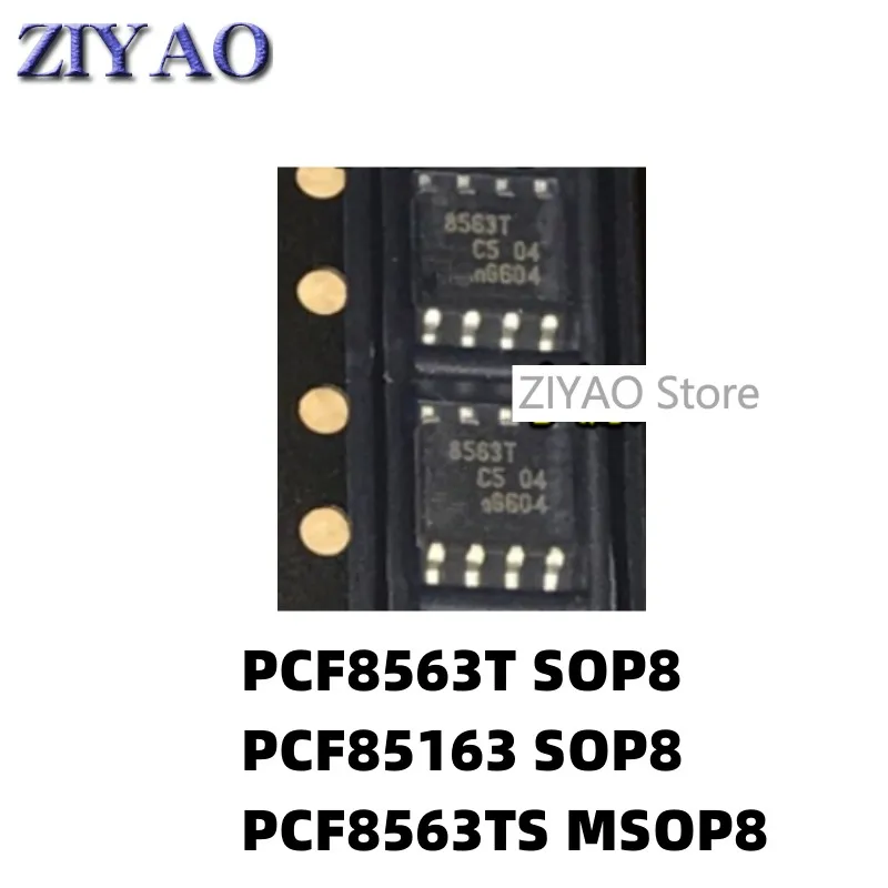 5PCS PCF8563TS PCF8563T 8563T SOP8 PCF85163 PCF85163T Real Time Clock Chip