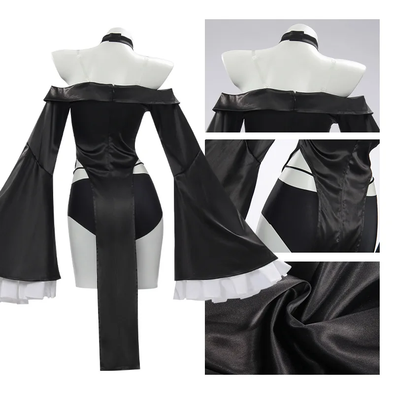 أزياء أنيمي الزرقاء الجديدة لعام 2026 أزياء برانا التأثيرية للنساء فستان برانا الأزرق Jk يناسب أزياء الهالوين باللون الأسود