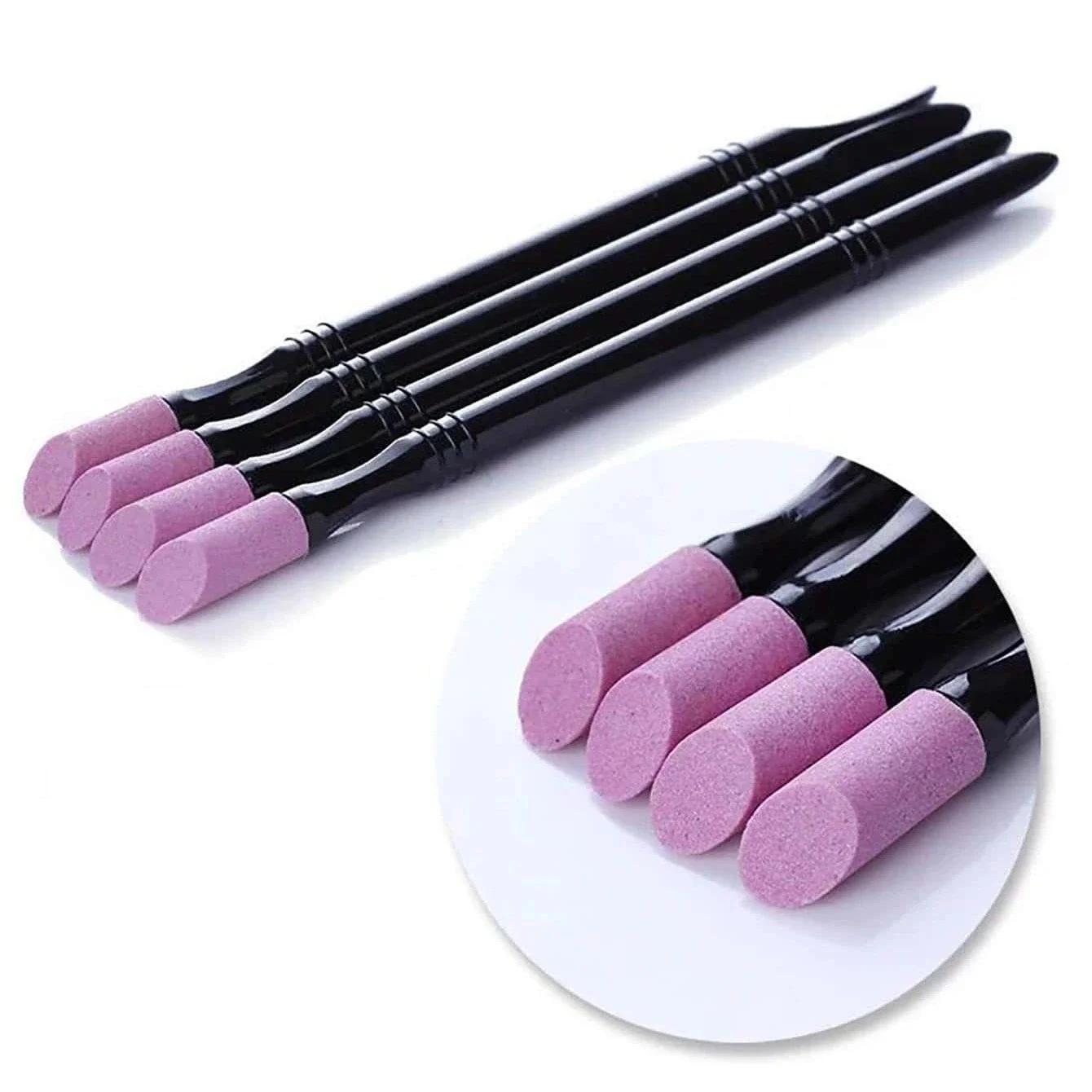 Wholesale1pc/5pcs Pusher Levigatura Bastoni Nail Art Pen Rimozione cuticola Trimmer Nail Buffer ManicureTools Lima per unghie Cuticole Pietra