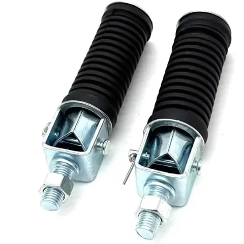 Motorcycle Foot Pegs Folding Type Aluminum 10mm Thread Left Right Footrests Moto Accessories