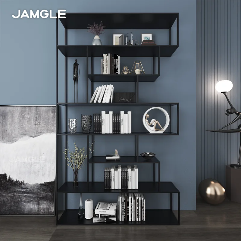 

Wrought iron shelves Floor-to-ceiling bookshelves Flower shelves Partition store display shelves Office bookcases Industrial Nor
