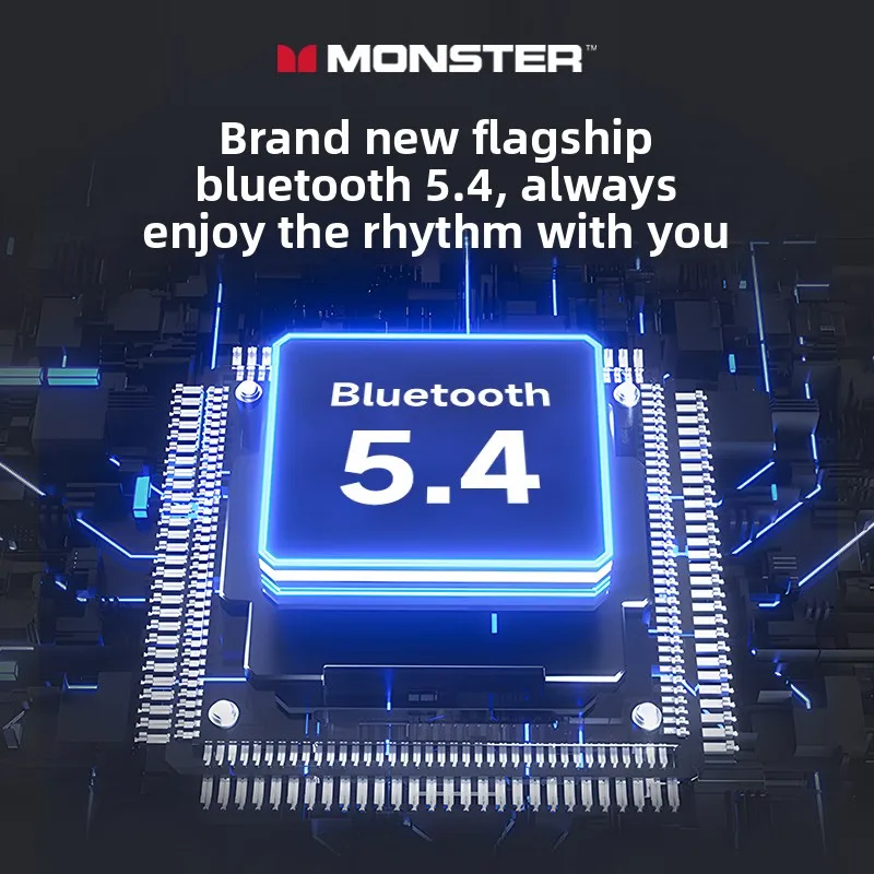 New Monster MQT52 TWS Wireless Bluetooth 5.4 Headset HIFI Stereo Music Gaming Earphones Talking Noise Canceling Earbuds - Image 3