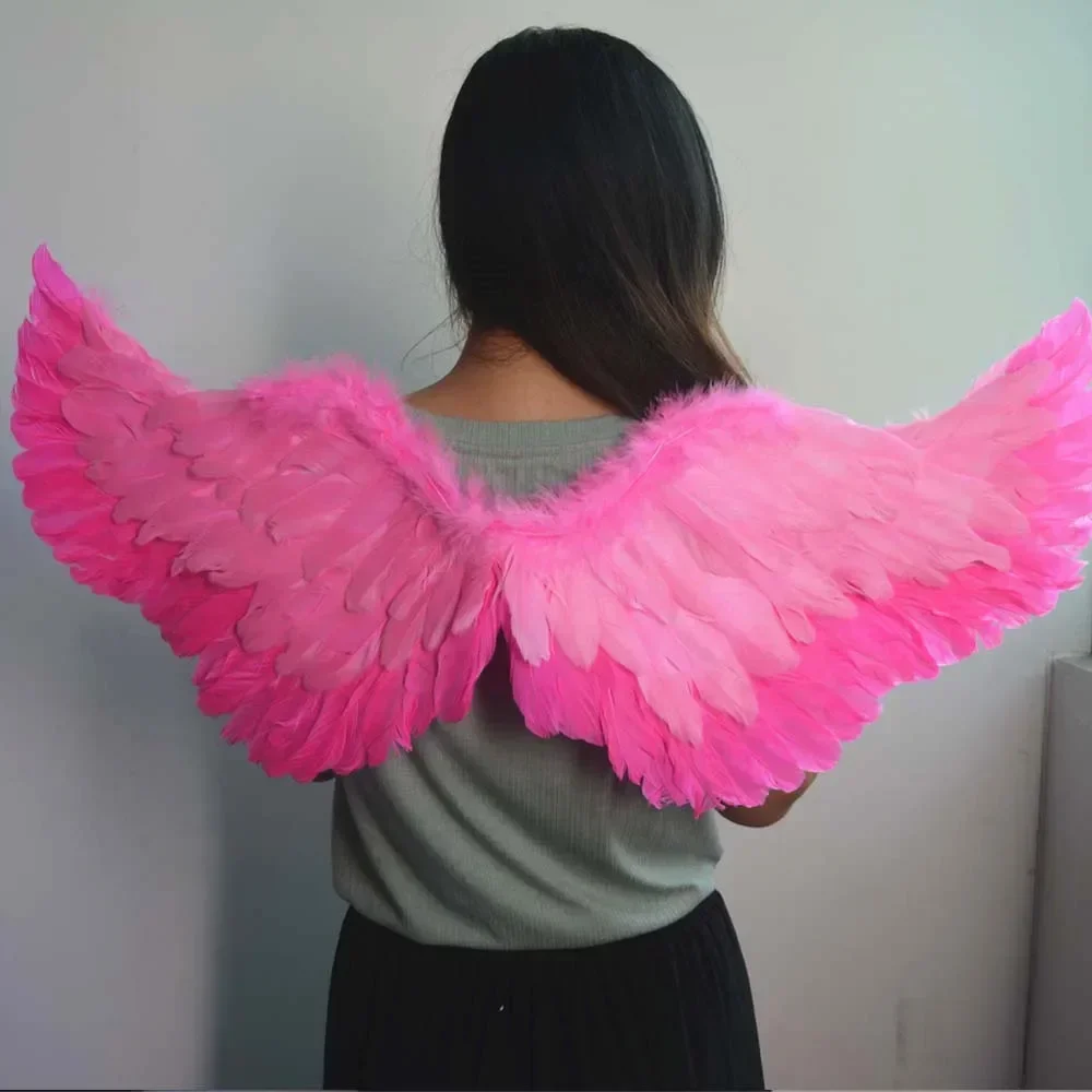 1pcs Angel Feather Wings Angel Feather Wing Child Adult Show Fairy Costume Cosplay Props Wedding Christmas Decoration