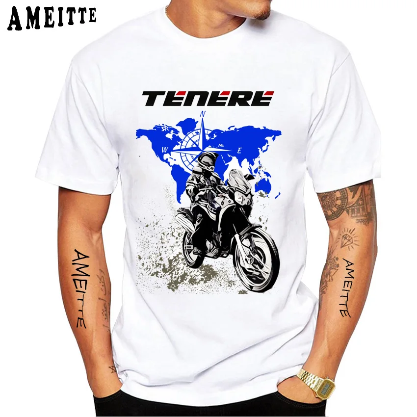 Ténéré 700 T7 T Shirt Super Tenere 1200 XT Riding Tshirts Men Short Sleeve Adventure Motorcycle Rider T-Shirt Boy Casual Tees