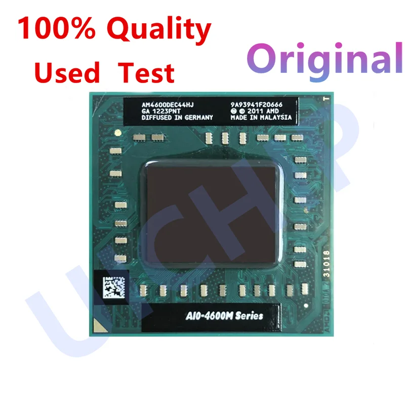 A10-Series A10-4600M A10 4600M 2.3 GHz Used Quad-Core Quad-Thread CPU Processor AM4600DEC44HJ Socket FS1