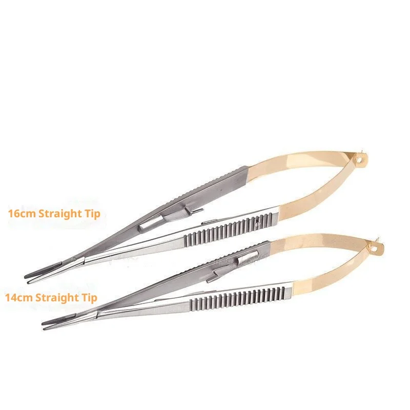 

Dental needle holder, dental micro-invasive needle holder, orthodontic needle holder oral fishtail spring type for wire clamping