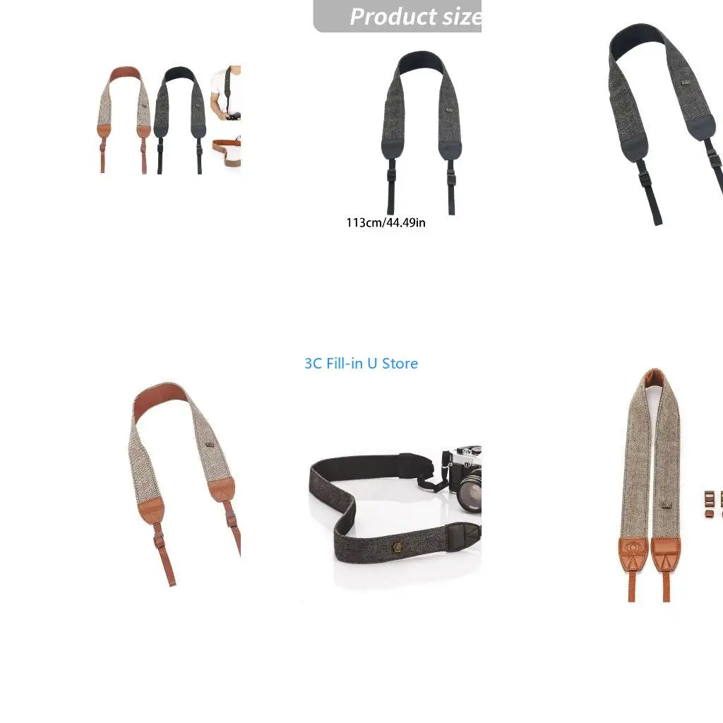 G8TA Portable Camera Strap Camera Shoulder Neck Vintage Strap Belt Nylon Camera Strap