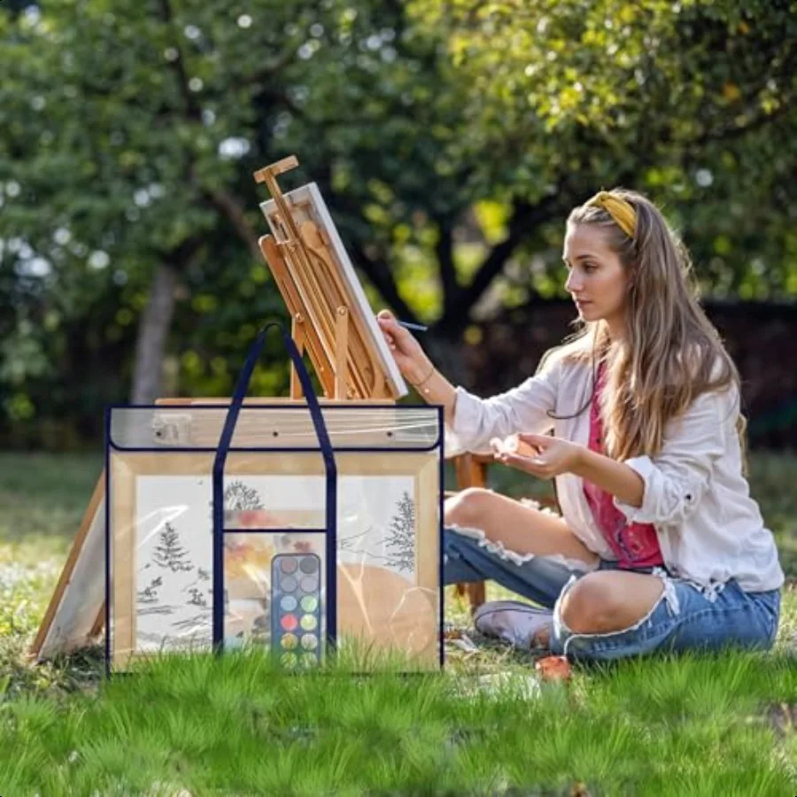 3 Pack Large Poster Storage Bag 25.5 x 31.5 Bulletin Board Holder Art Portfolio Case PVC Art Portfolio Container Bulletin Board