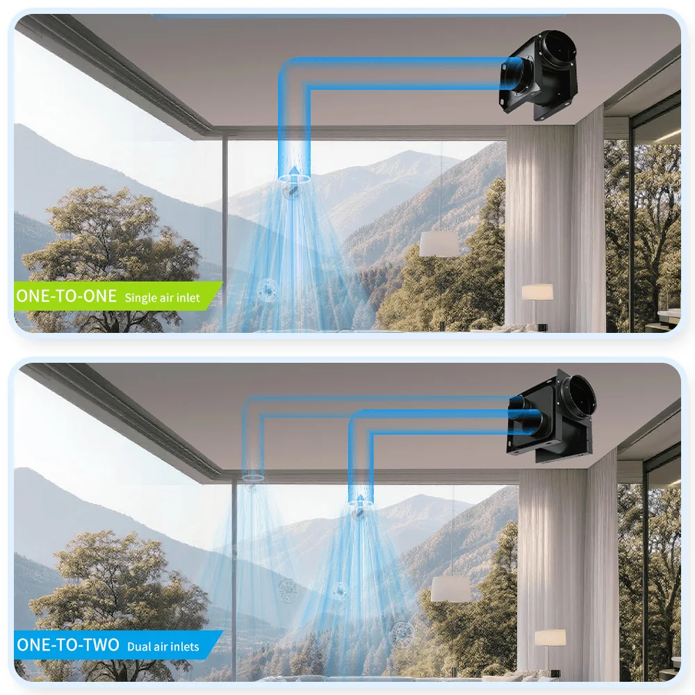 Electric small bathroom exhaust fan, suitable for ducted fans, low noise