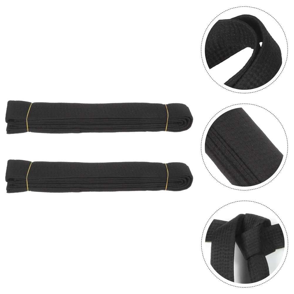 2 قطعة حزام التايكوندو الكاراتيه الخصر الفرقة لتدريب فنون الدفاع عن النفس خفيفة الوزن قابل للغسل حزام موحد للبالغين الرجال النساء #2