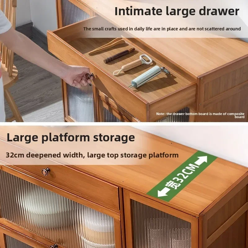 Modern Kitchen Storage Cabinet 5 Tier Spice Rack Organizer for Dining Room Countertop