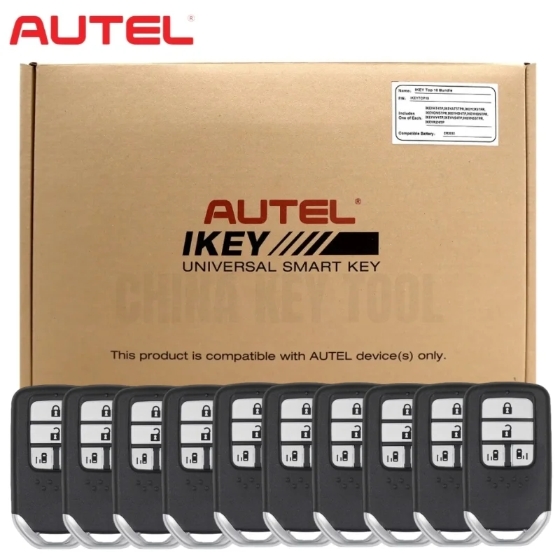 10PCS Autel IKEYHD004BL Universal Smart Remote Key 4 Buttons For Honda Global version