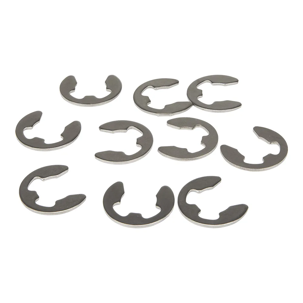 10pcs/lot FCCE01 12mm diameter 304 stainless steel E clip 12 mm washer circlip jump ring