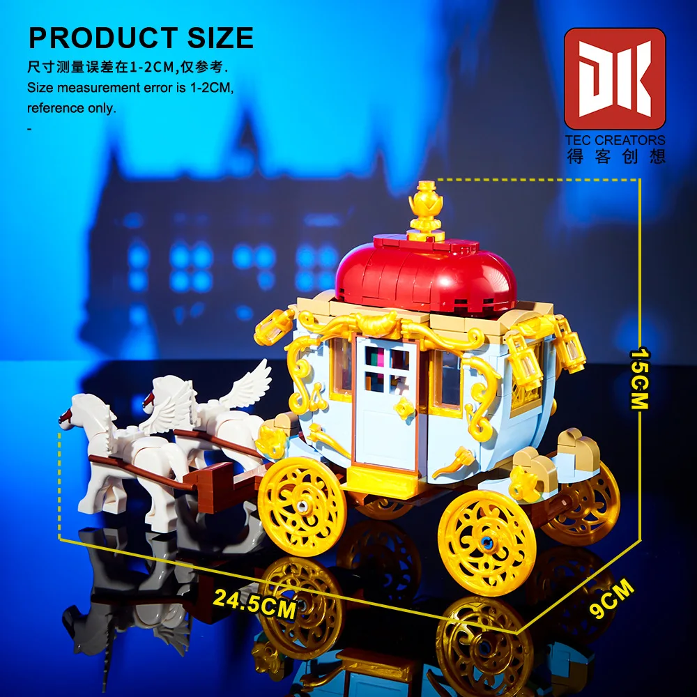 ของเล่นตัวต่อ MOC Idea โรงเรียนเวทมนตร์ รถม้าบิน ชุดประกอบแบบ DIY ของเล่นสำหรับเด็กผู้ชาย ชุดของขวัญคริสต์มาส มีสินค้าในสต็อก