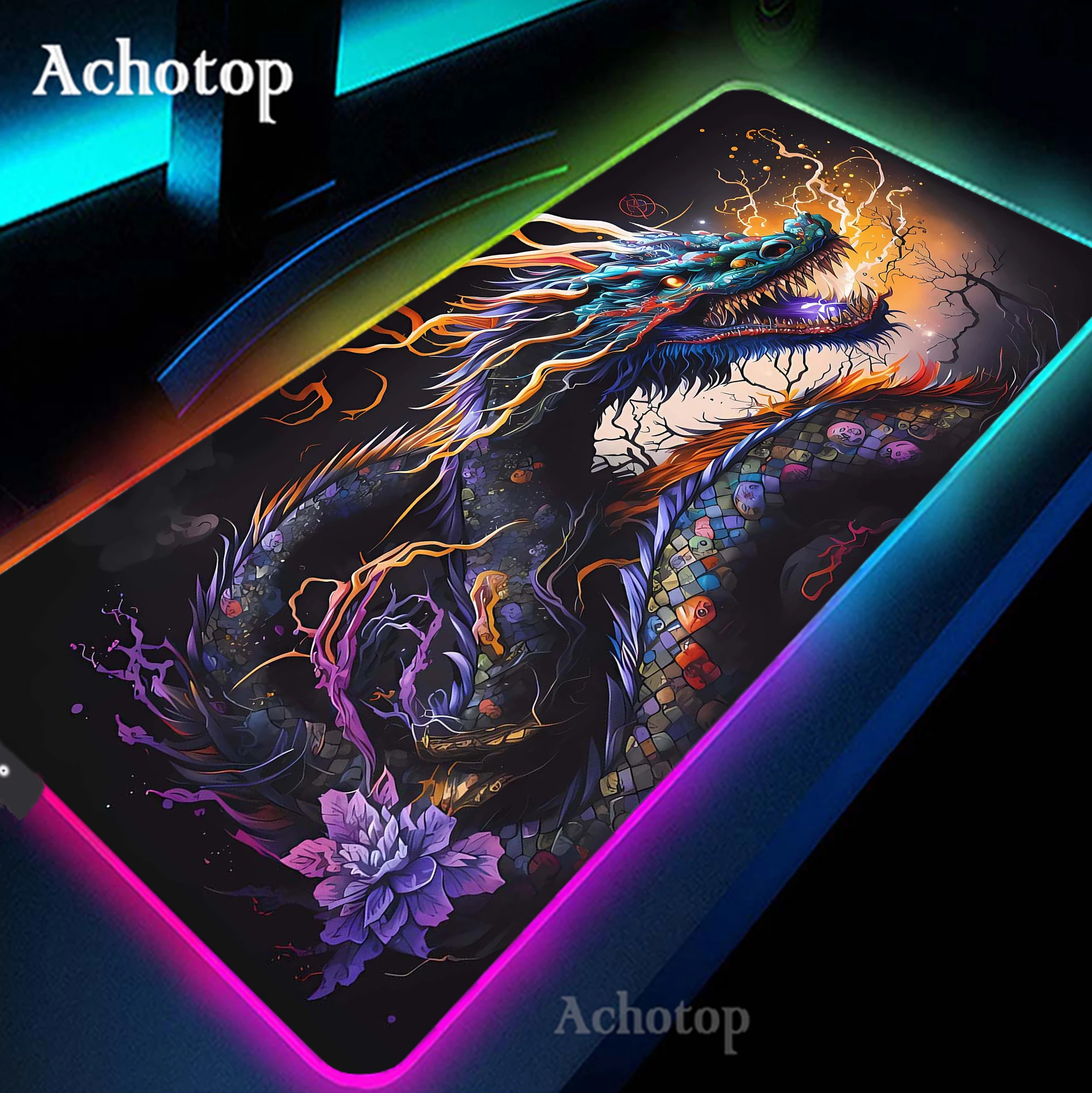 grande rgb hd print dragon gaming mouse pad pc game mousepad xxl gamer mouse mat tapete de mesa de escritorio 900x400 mm 01