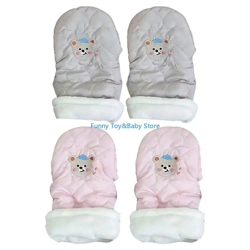 

Упаковка из 2 шт. Ветрозащитные перчатки для колясок в холодную погоду, согревающие руки мамы во время прогулок ребенка на в