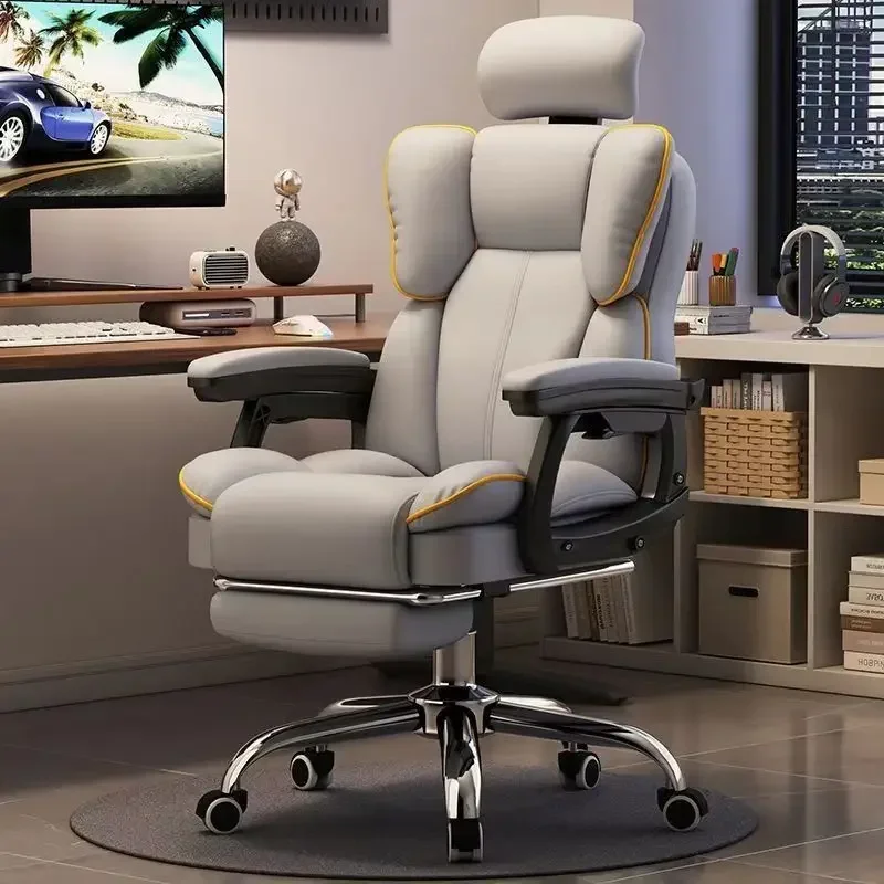Footrest Chair Ergonomic Headrest Gaming Seat Chairs Computer Desk Backrest 360° Rotation 3D Armrest Silla Ergonómica Furniture