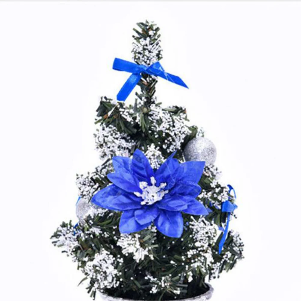

2 Pcs Christmas Decorations Tree Small Artificial Mini Trees for Table Xmas Home