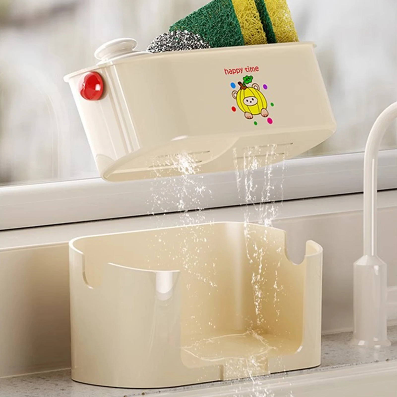 Kitchen Sink Organizer Sponge Holder Multi-purpose Dish Cloth Brush Soap Holder for Home Kitchen Accessories view 4