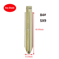 10pcs/Lot 84# KD Key Blade SX9 Metal Uncut Blank Flip Remote Key Blade for Citroen Peugeot for Keydiy KD Xhorse VVDI JMD Remote
