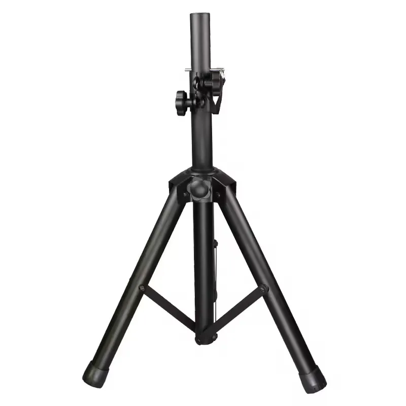Professional Speaker Tripod Stand Heavy Duty 80Kg Capacity Adjustable Height Non-Slip Rubber Feet For Stage DJ