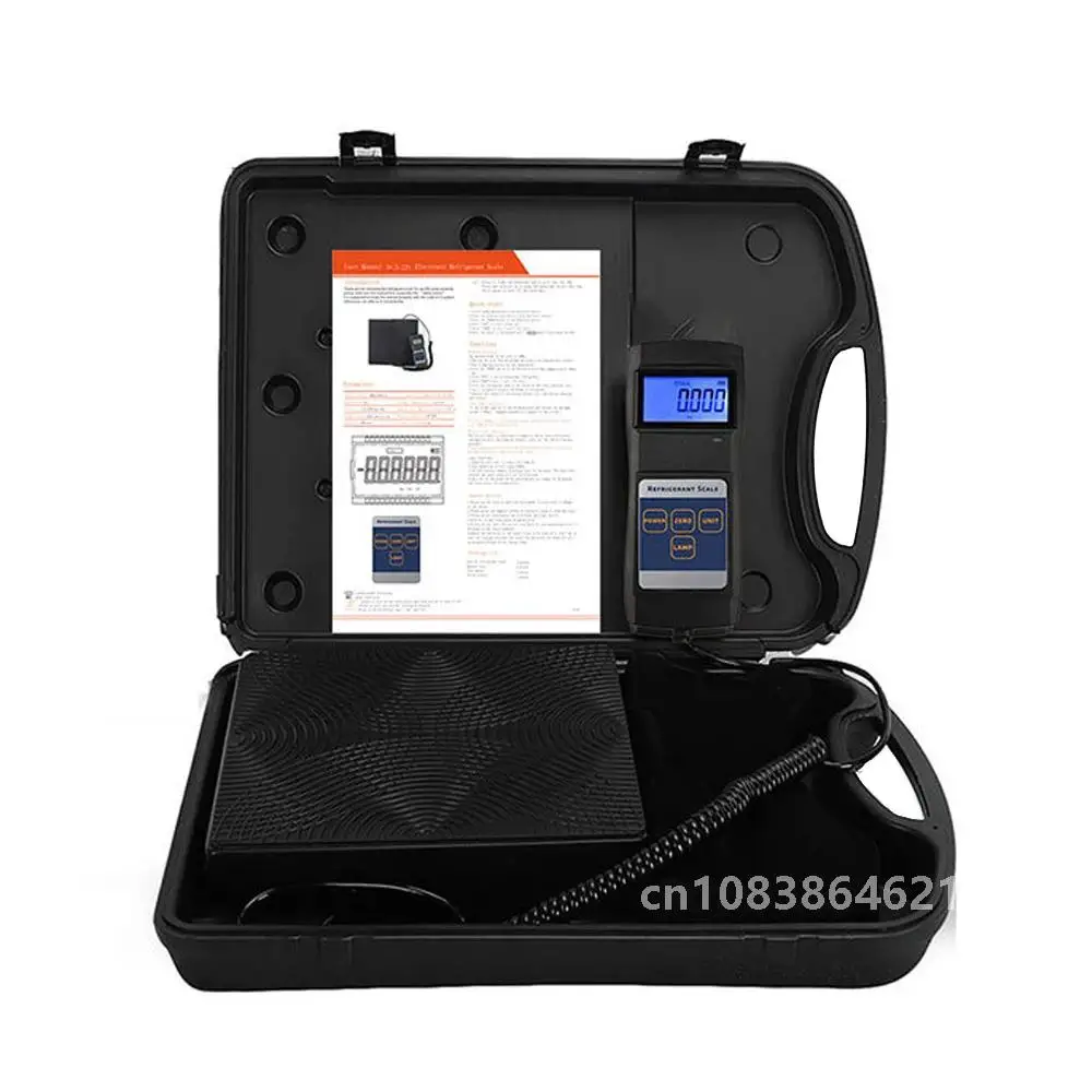 90kg Refrigerants Charging Scale High Precise Air Conditioning Electronic Weighing Device Digital LCD Display with Backlight