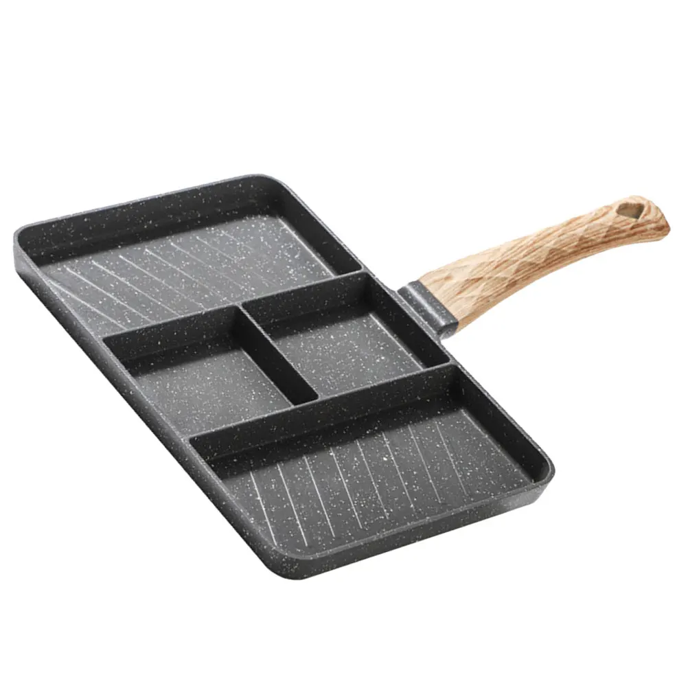 

Nonstick Frying Omelet Square Skillet Daily Use Steak Pan Multi Purpose Kitchen Breakfast Egg Pan Aluminum Handle Easy Clean