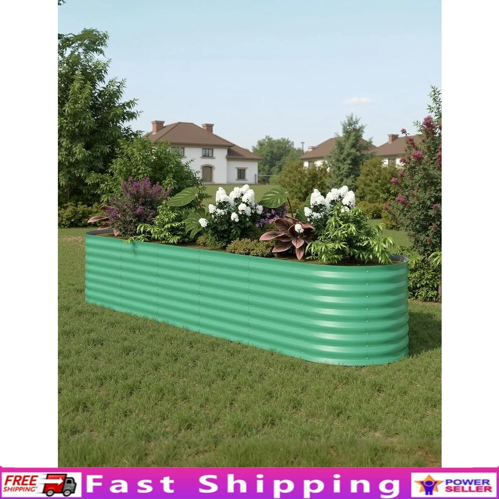 

Durable Weather Resistant Steel Raised Garden Bed Planter Box Vegetables Herbs Flowers Easy Assembly Eco Friendly Outdoor