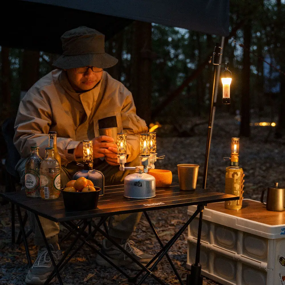 Campingmoon Portable Gas Lantern - Outdoor Camping Lamp With Adjustable Flame For Tents & Camping