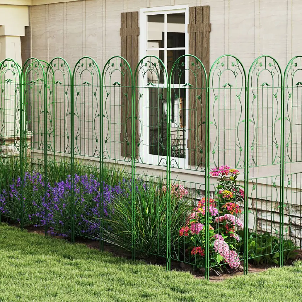 2 Pack 86.5 x 20 Inches Metal Garden Trellis for Climbing Plants